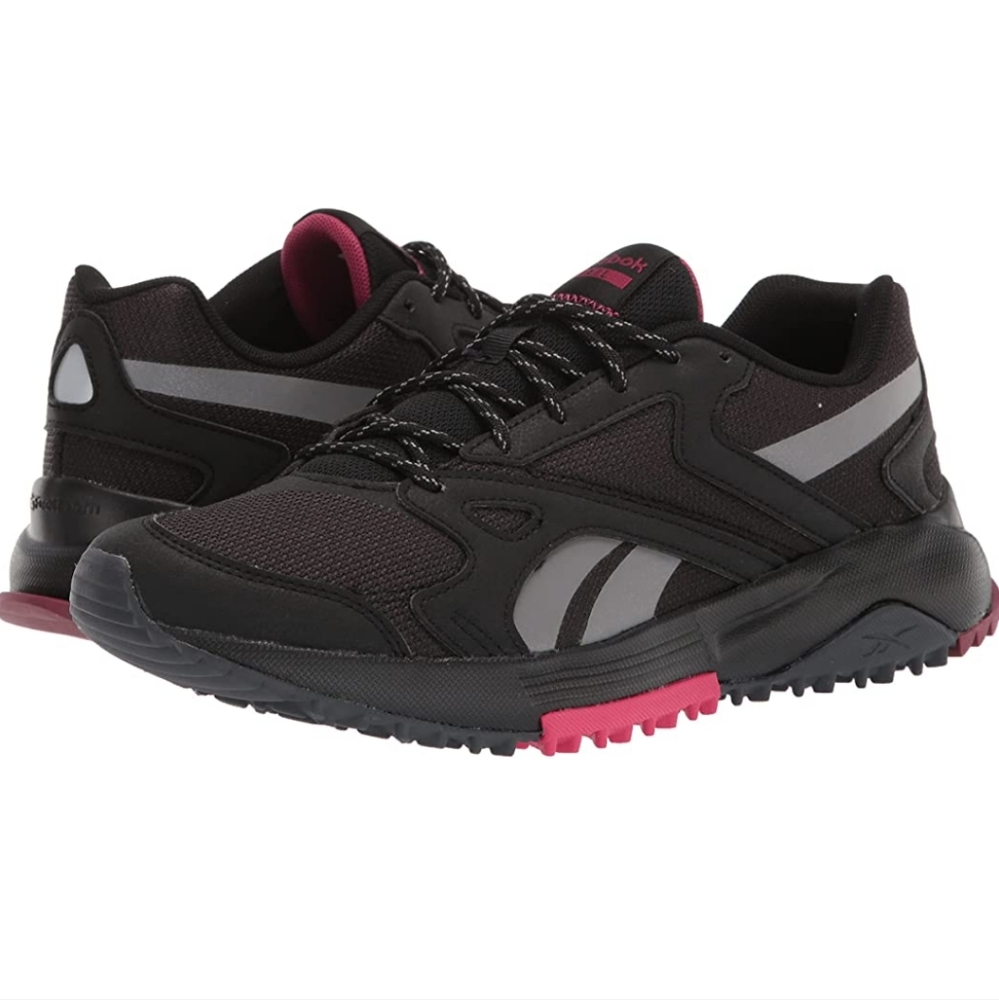 Reebok, Women's Running Shoes Size 8, Lavante Terrain Sneaker, Black/Grey